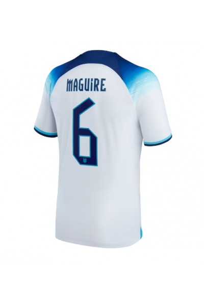 Englanti Harry Maguire #6 Jalkapallovaatteet Kotipaita MM-kisat 2022 Lyhythihainen